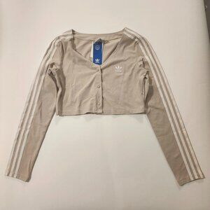 Adidas NWT Originals Adicolor Classics 3-Stripes Button Long Sleeve — Women’s L